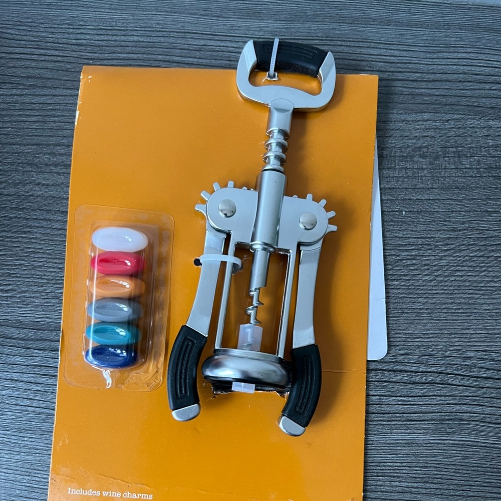 Our Table- Premium Wing Corkscrew BPA Free Adjustable Handle Strap Heavy Duty